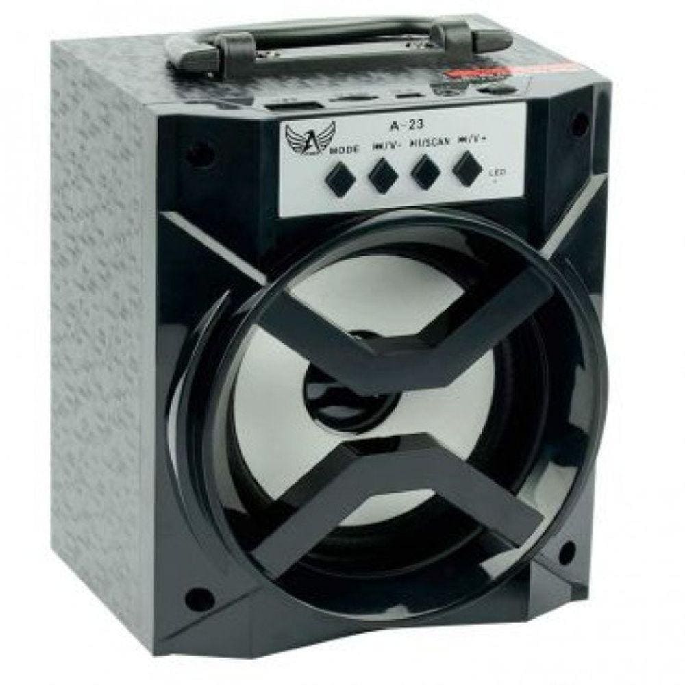 Caixa Som Bluetooth Portátil Rádio Fm Usb Mic Sd 8w Auxiliar
