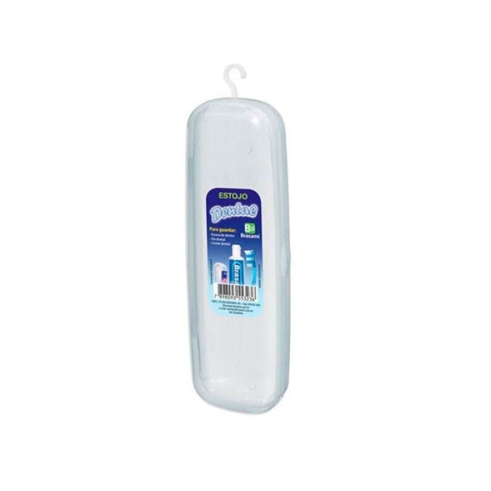 Estojo Porta Escova Dental Creme E Fio 20cm X 6.5cm