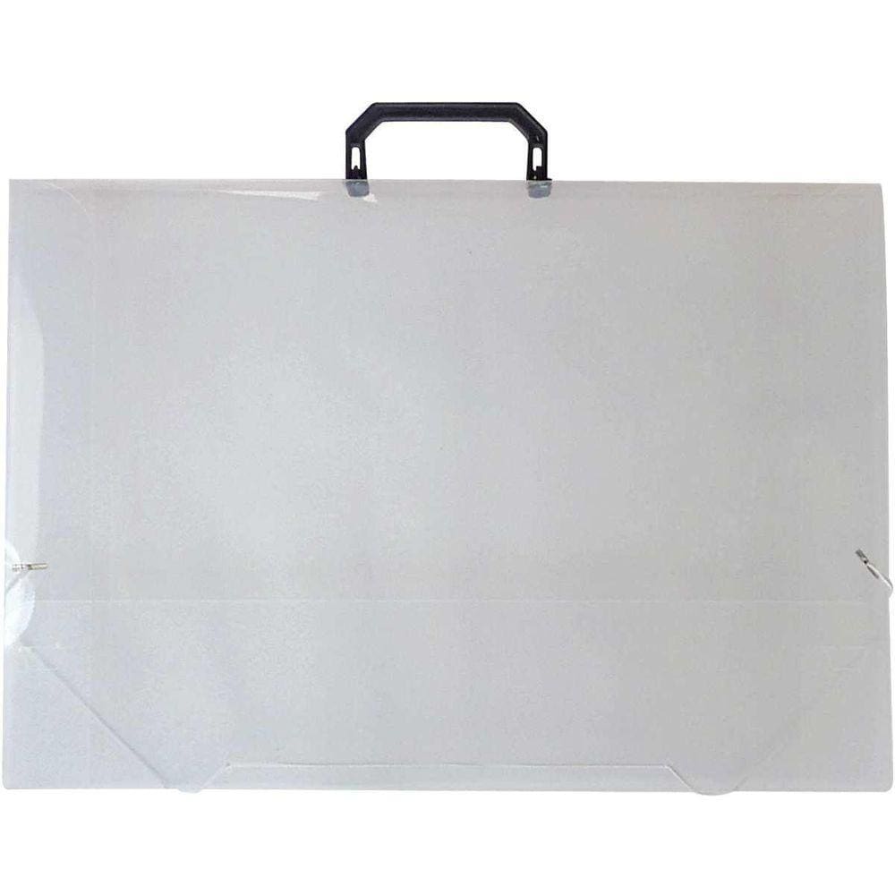 Maleta Plástica Com Alça A3 Cristal 23Mm