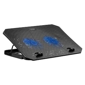 Suporte para Notebook Multilaser AC392 - até 15.6 - 4 ajustes de Altura - Dual Cooler - LED Azul