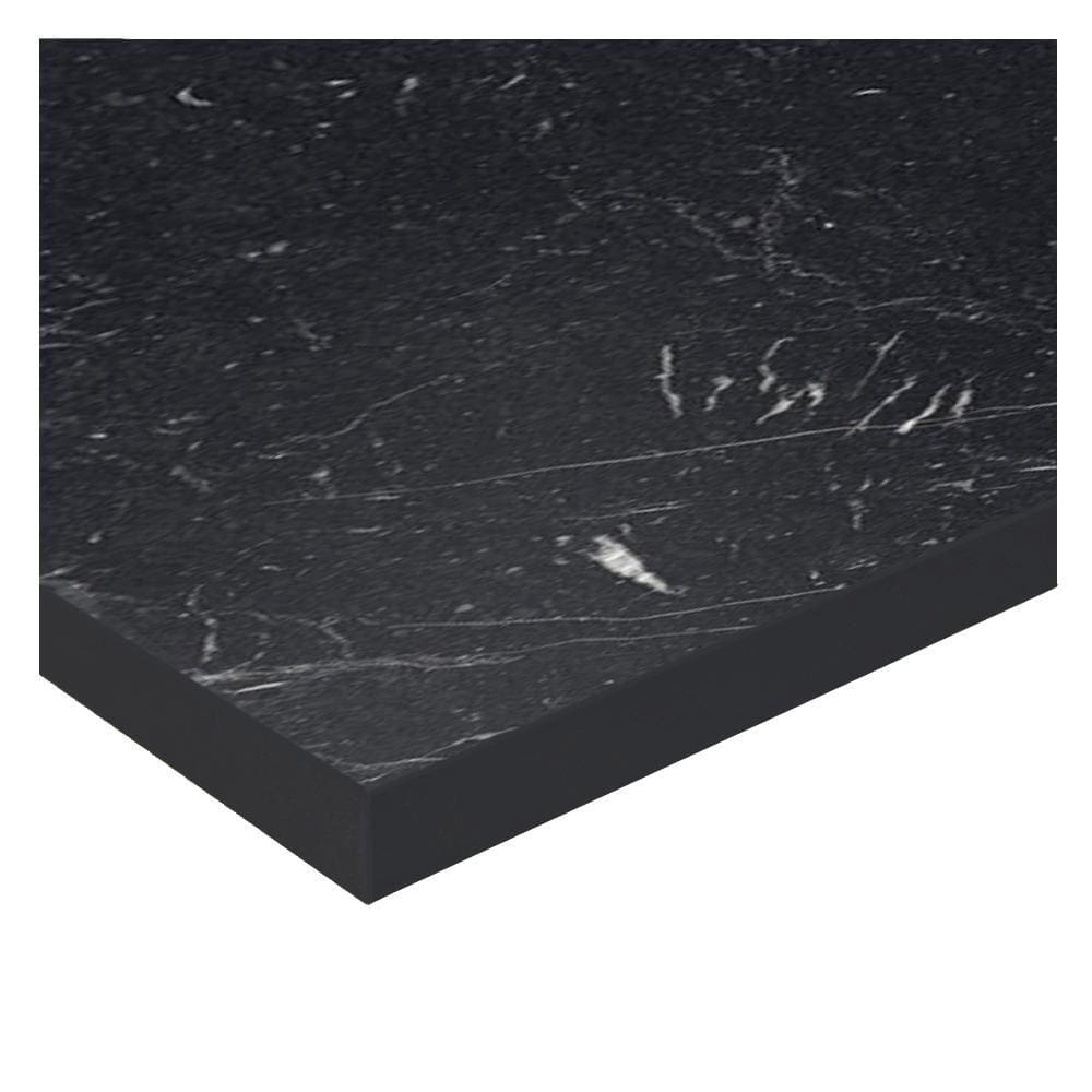 Tampo Madesa 100% MDF para Balcão de Pia - Nero Marquina