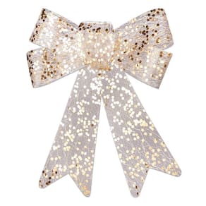 Laço Natal Le Brilho 14cm com 2 Unidades Rosé Gold