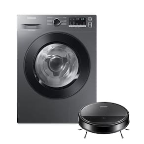 Kit Lava E Seca Wd11M Inverter Inox 11/7Kg 220V E Aspirador Robô 2 Em 1 Com Wi-Fi Vr5000