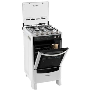 Fogão Esmaltec Topázio 4 Bocas com Forno Autolimpante, Acendimento Automático e Timer Sonoro