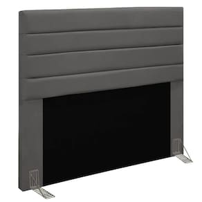 Cabeceira Rubi Cama Box Casal 140cm Suede Grafite