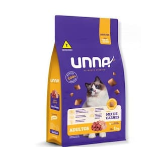Ração Unna Para Gatos Adultos Mix De Carnes 10Kg