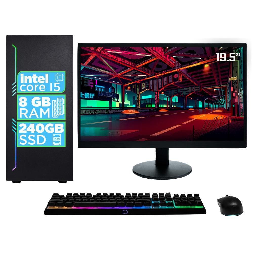 Computador Gamer I5 16gb Ssd 240gb+ Kit Gamer + Monitor