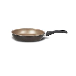 Frigideira Reta Antiaderente s/ Tampa Preta e Creme 28 cm - Alumínio Brasilar