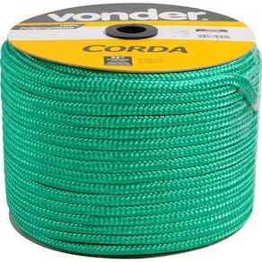 Corda Multifilamento Trançada 10Mm 190M Verde Carretel - Von