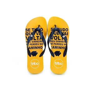 Chinelo de Borracha Estampa Frases Engraçadas Dia a Dia