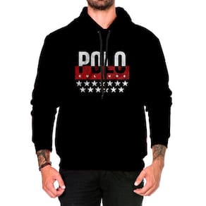 Blusa Moletom Masculino Capuz Estampado Conforto Casual