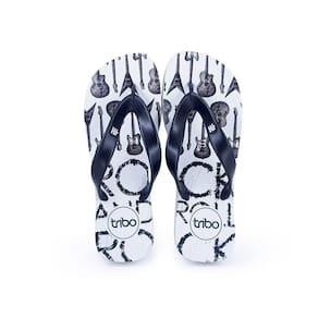 Chinelo Borracha Masculino Estampa Guitarra Confort