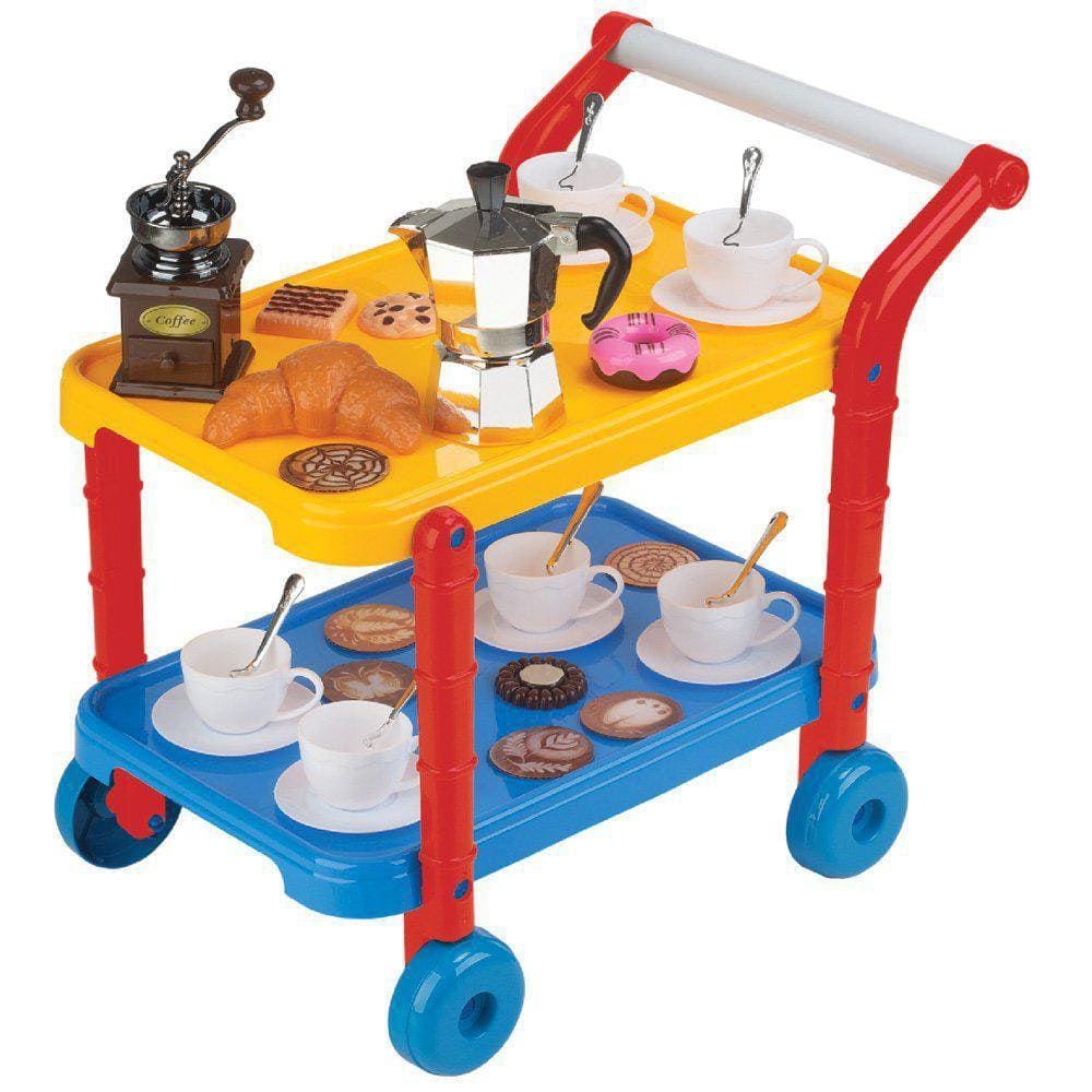 Carrinho Infantil Gourmet Com Acessórios Cafeteria Fenix