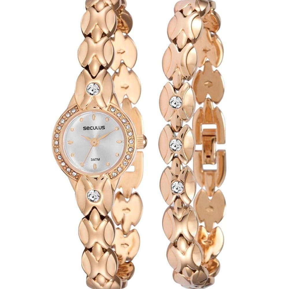 Relógio Seculus Feminino 20455lpskdb1