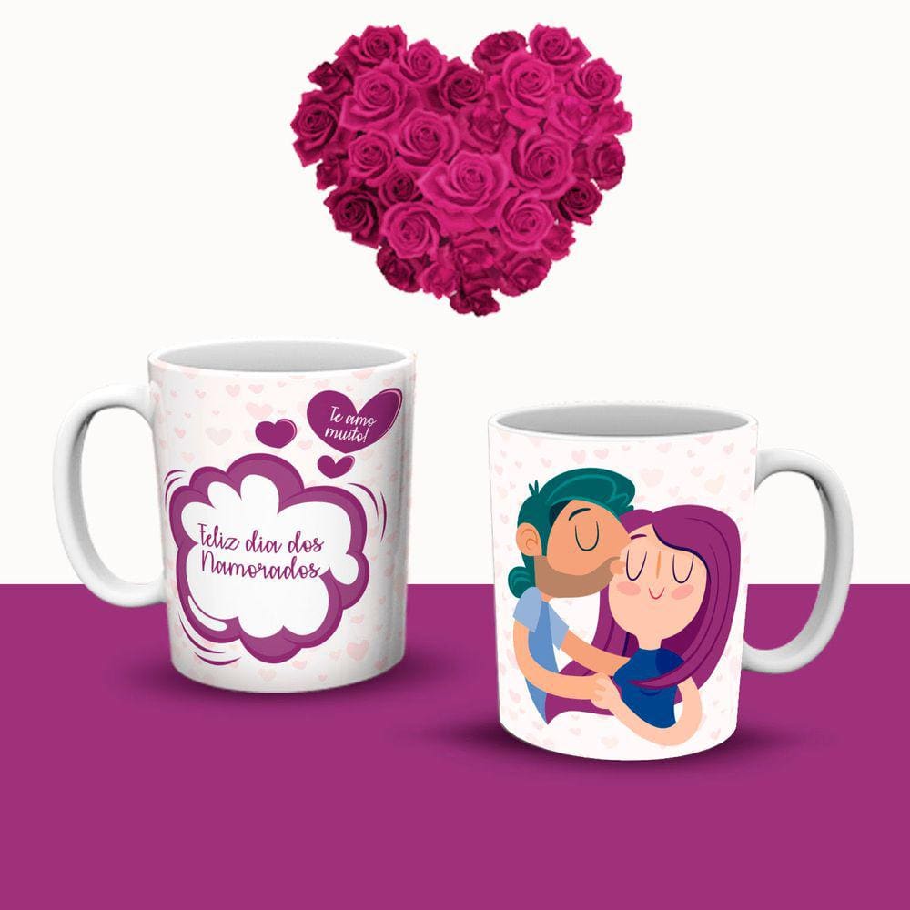 Caneca Cerâmica Dia Dos Namorados Mod.15