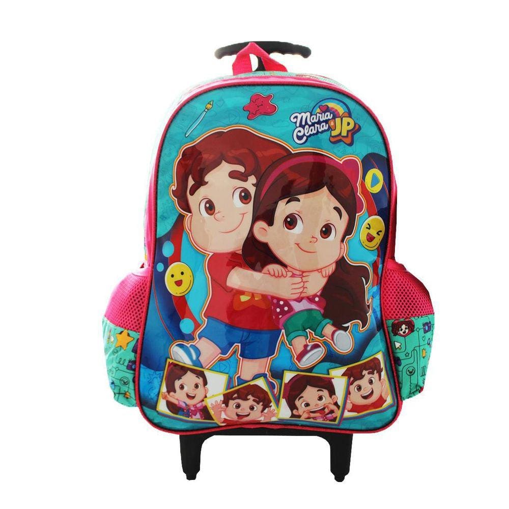 Mochila Escolar Rodinhas Maria Clara & Jp Youtubers Clio