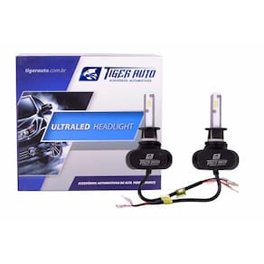 Par Lâmpadas Ultra Led H1 6000K 12V e 24V 50W 8000LM
