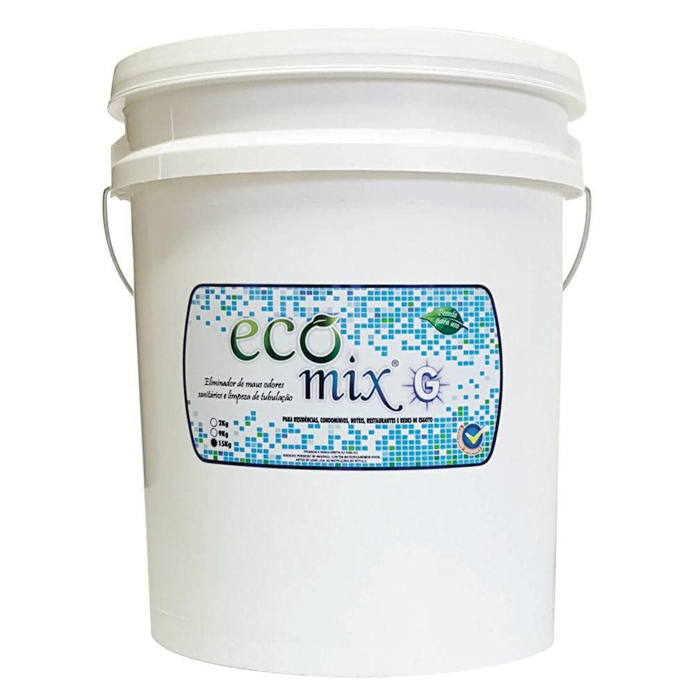 Ecomix G 15Kg Desentupidor, Limpa Fossas, Caixas De Gordura