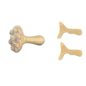 Kit 1 Massageador Champignon E 2 Pantalas Corporais