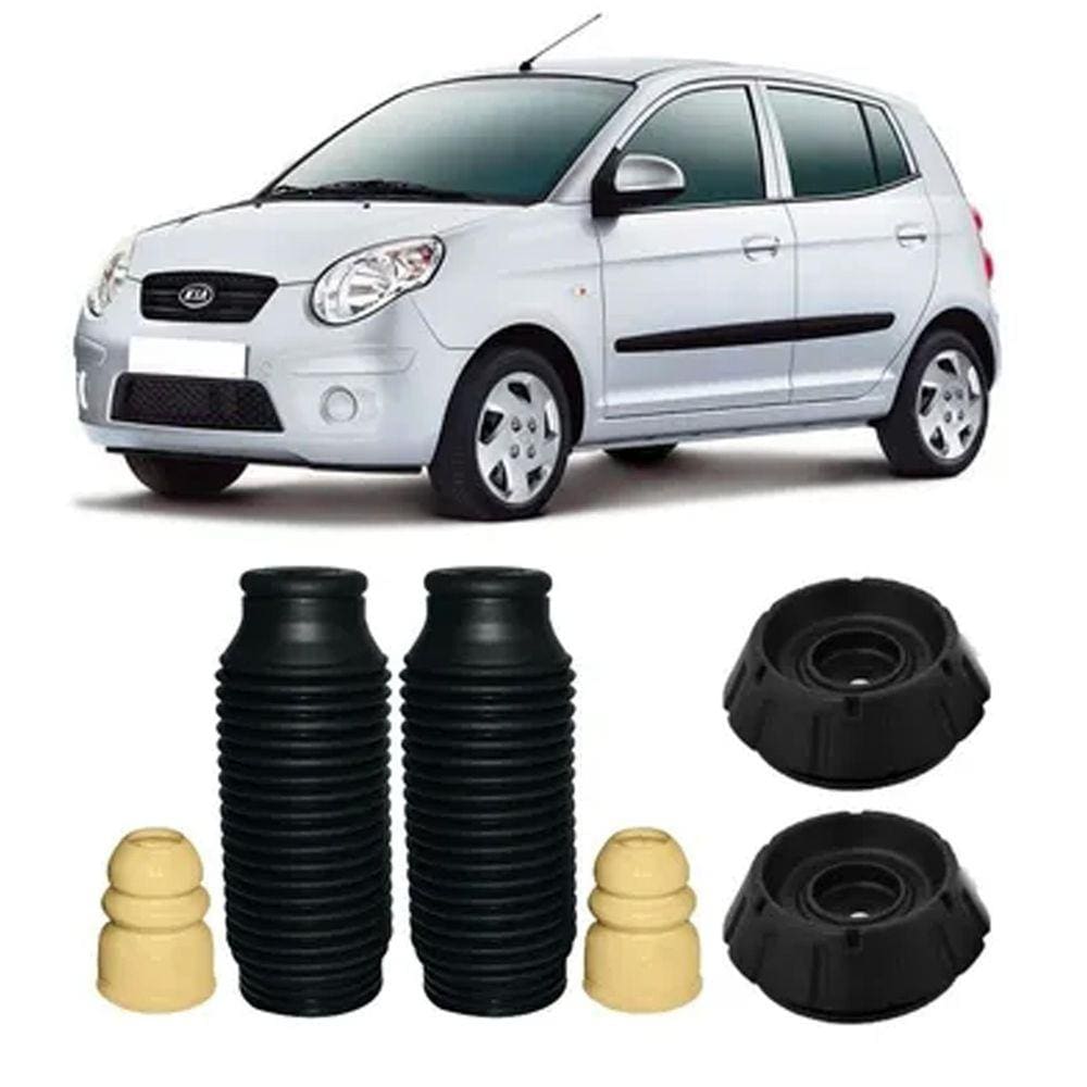 Par Kit Batente Coxim Dianteiro Kia Picanto 2010 2011 2012