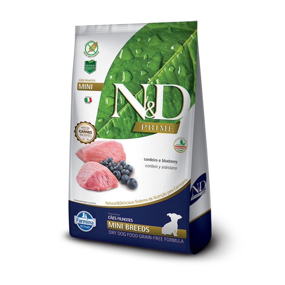 Ração N&D Prime Cordeiro Cães Filhotes Raças P 2.5Kg