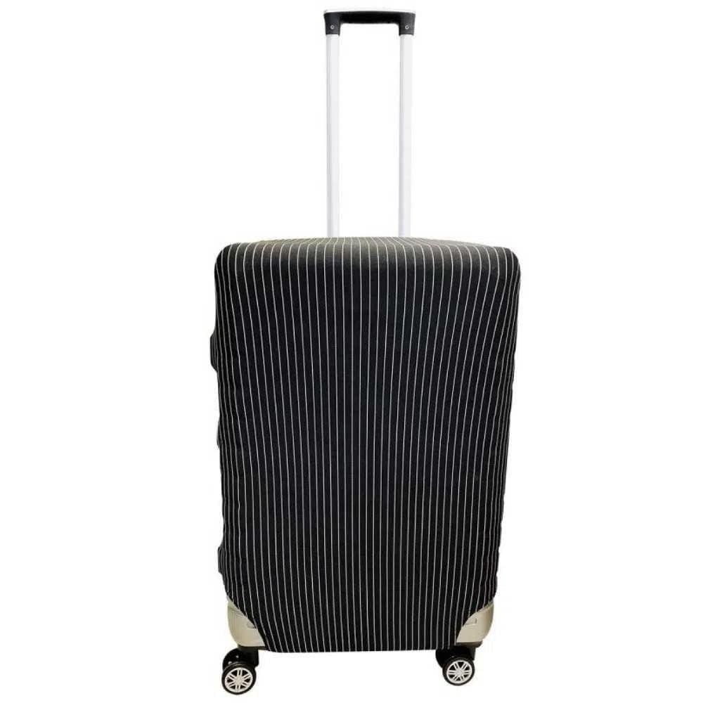 Capa Polo King Para Mala Grande Risca Giz Preto