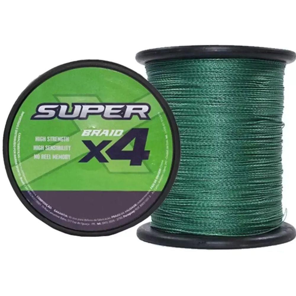 Linha Multifilamento Super Braid x4 Marine Sports 0,28mm 40lb 500m
