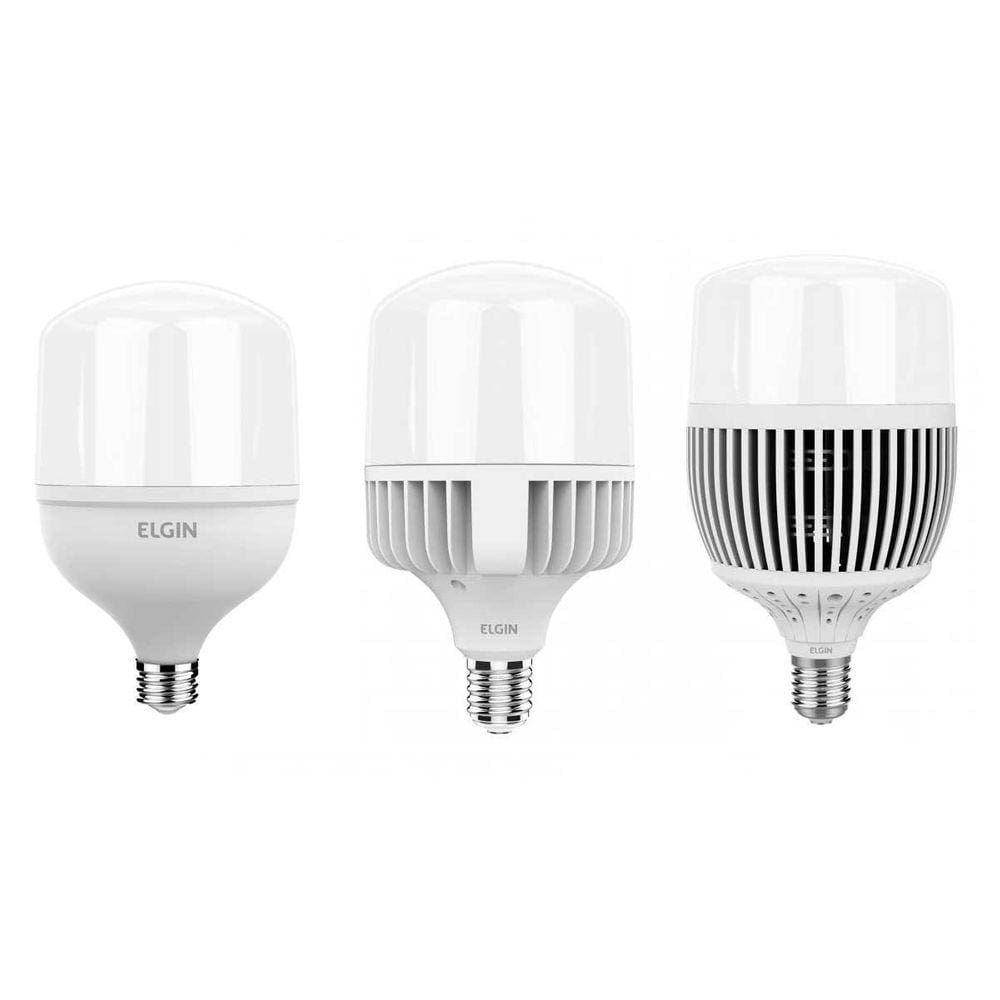 Lâmpada Super Bulbo Led 65W Elgin E27- E40 Potente Econômica