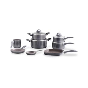 Jogo De Panelas 8 Peças Ceramic Life Smart Plus Cinza Brinox