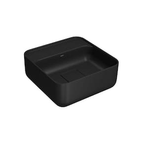 Cuba de Apoio Deca 30x30 L.11030.M.94 Quadrada com Mesa Ébano Fosco