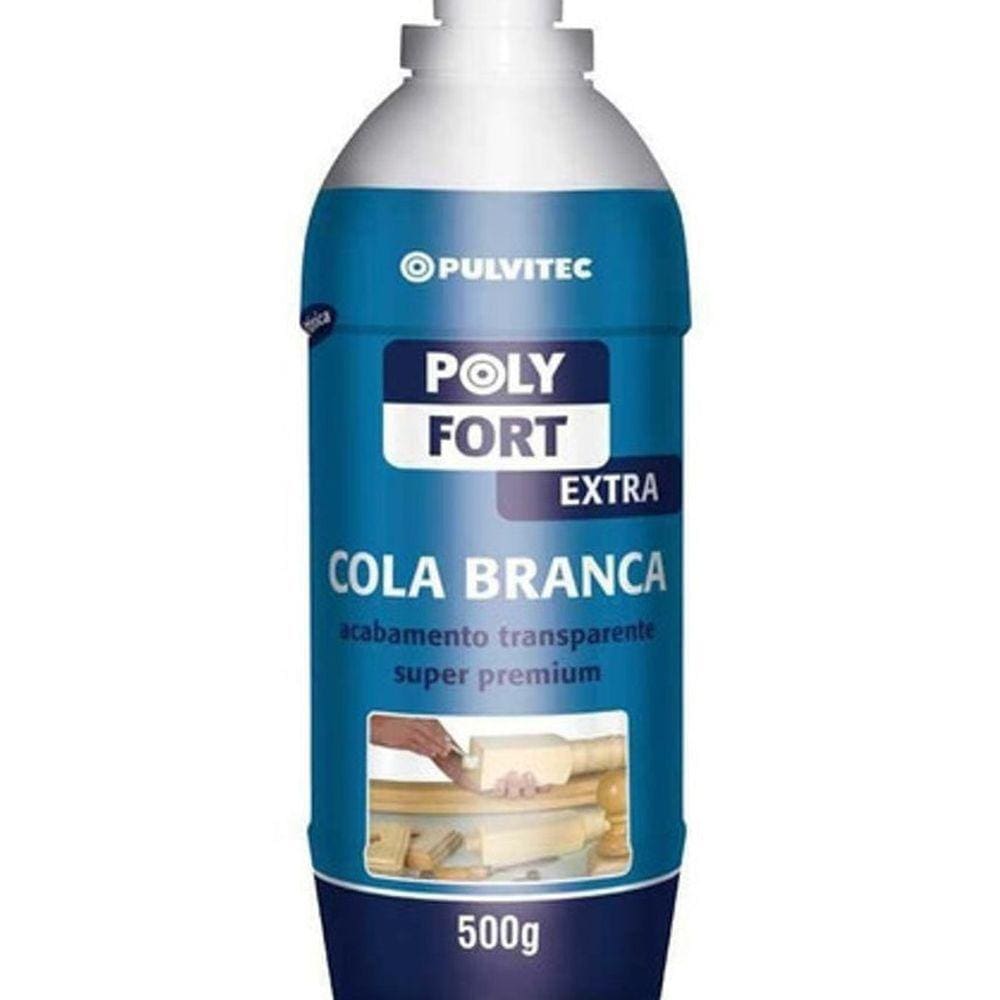 Cola Polyfort 500Gr Branca Pulvitec