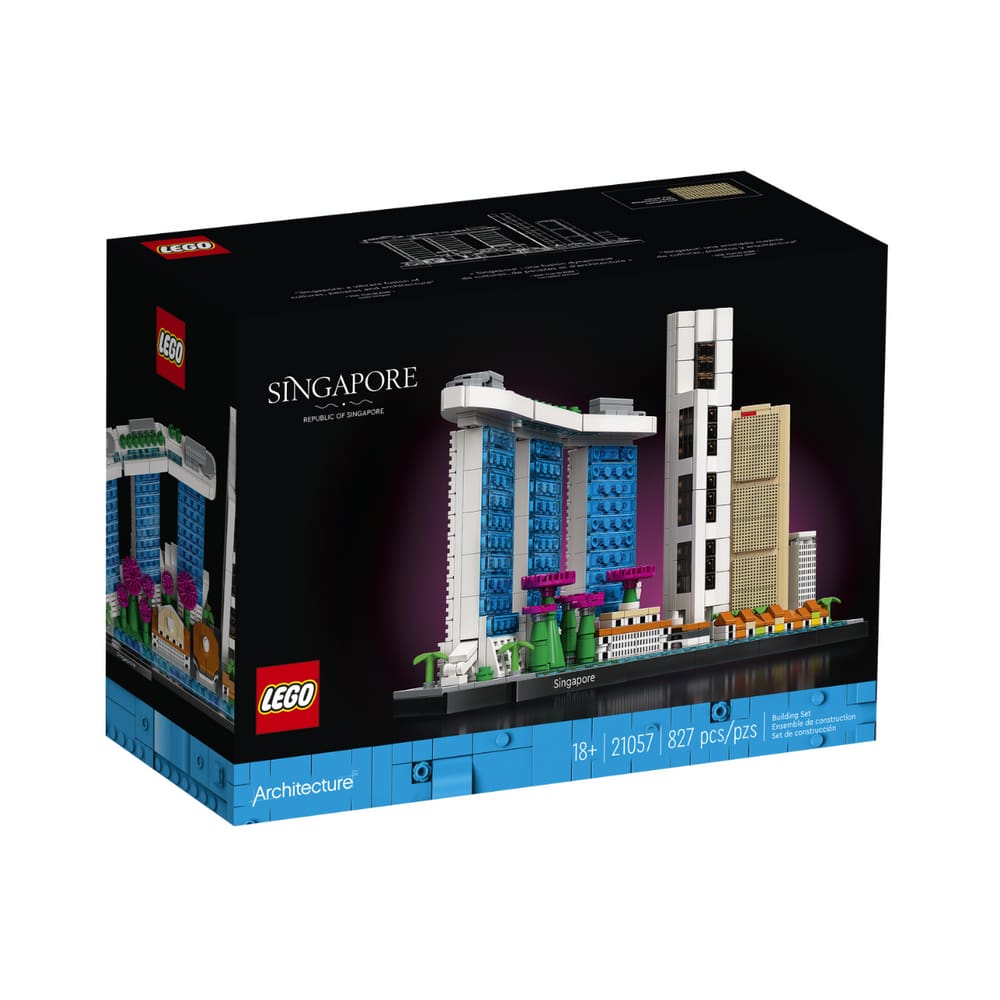 Lego Singapore Architecture Caixa Com 827 Peças 21057