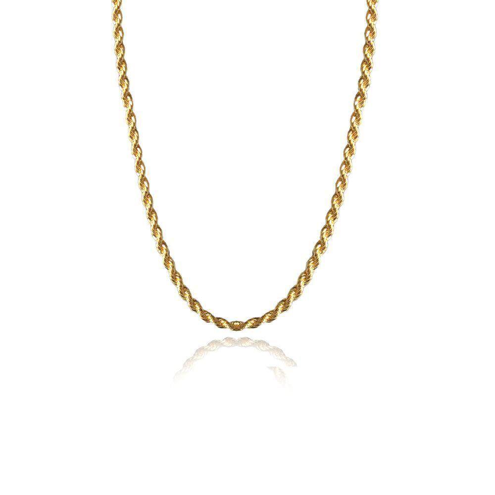 Pulseira Cordão Baiano 2.0 Folheado Em Ouro 18k Cor:dourado;tamanho:único