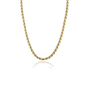 Pulseira Cordão Baiano 2.0 Folheado Em Ouro 18k Cor:dourado;tamanho:único