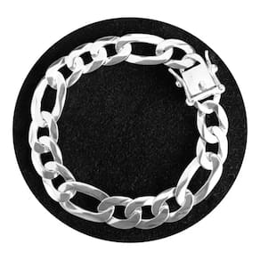Pulseira 3x1 Fecho De Gaveta De Prata 12mm Largura Grossa
