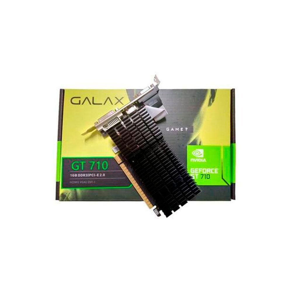 Placa De Vídeo Galax Nvidia Geforce Gt710 1G Af7101024D3L8V2