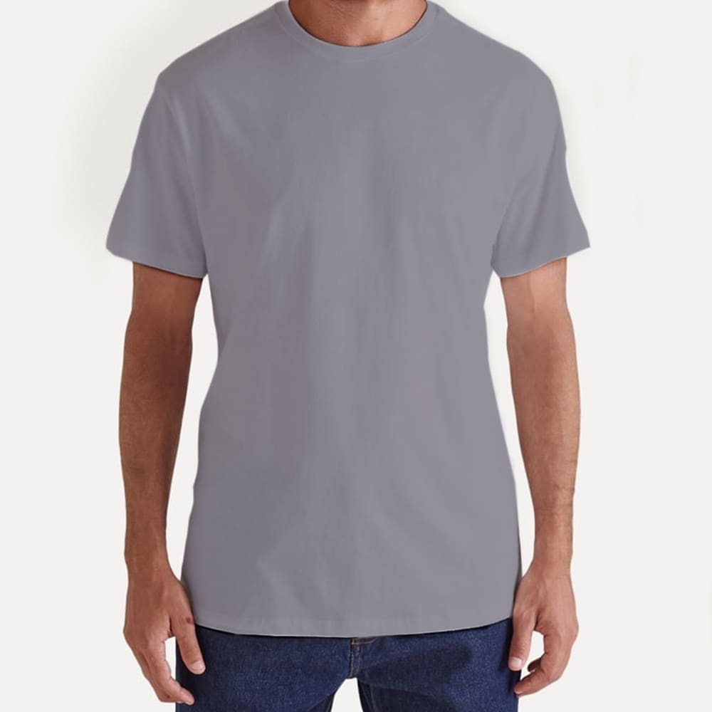 Camiseta Casual Básica Lisa Masculina Algodão 30.1