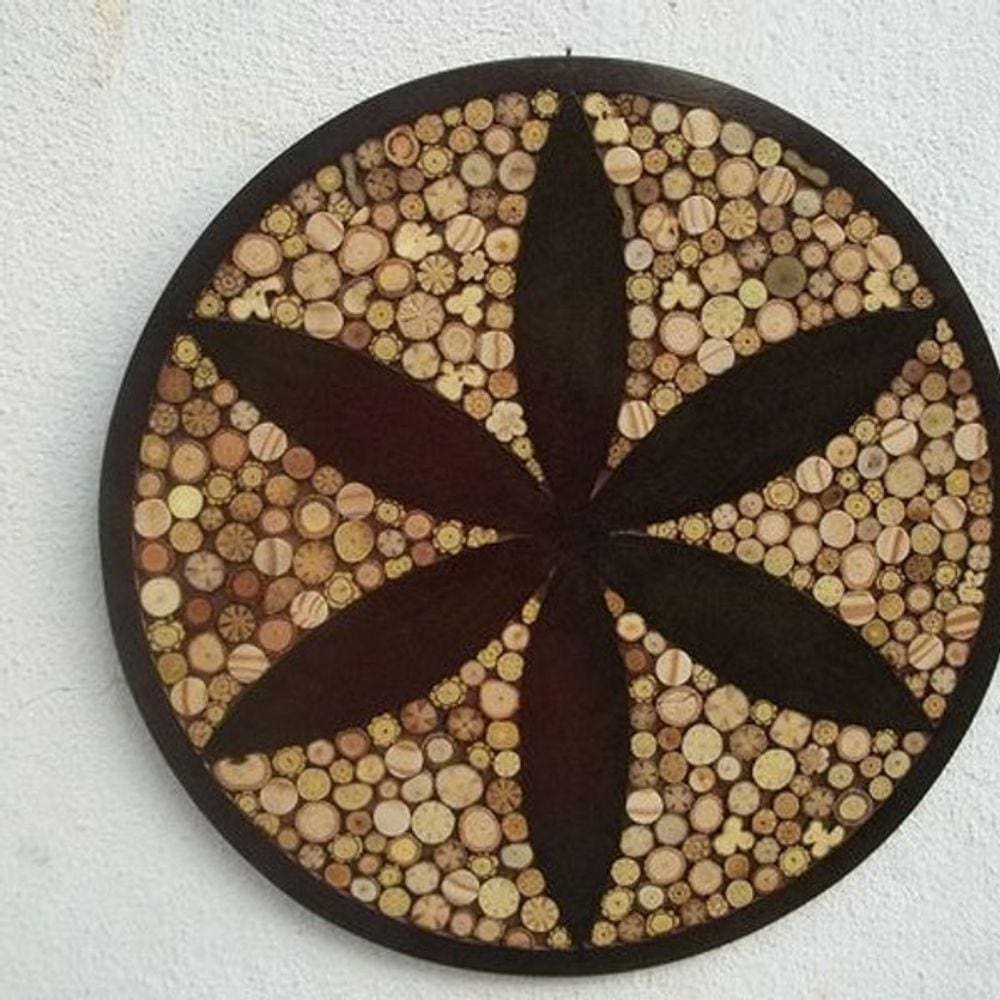 Mandala Grande de Marchetaria Natural