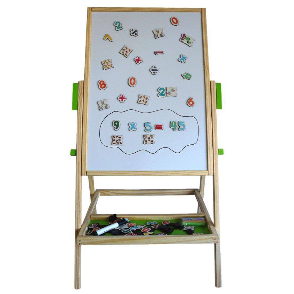 Lousa Tripé Magnética Escrever E Desenhar Brinquedo Em Mdf