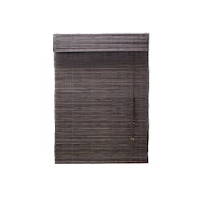 Persiana Bambu Romana Marrom 80 X 220 Cm Com Bandô