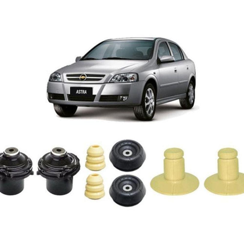 Kit Coxim Dianteiro + Batente Traseiro Astra 2002 2003 2004