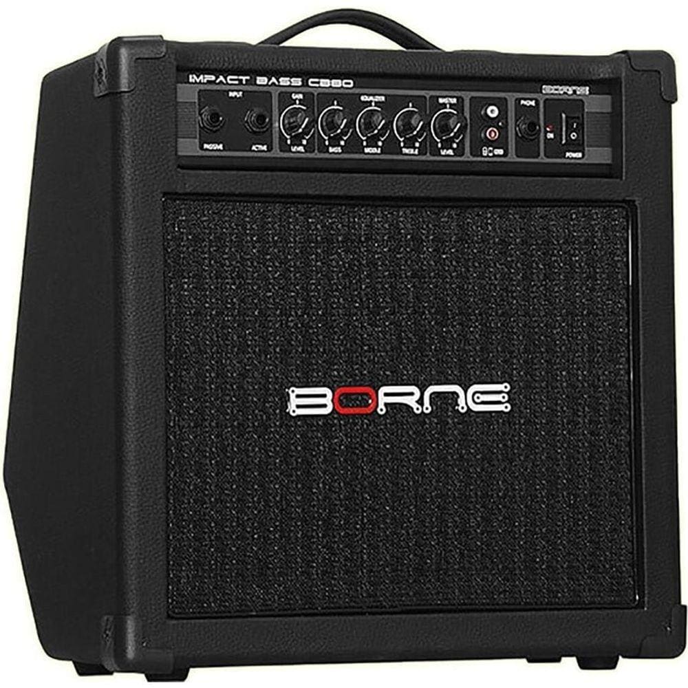 Amplificador Baixo Borne Cb80 Impact Bass Preto