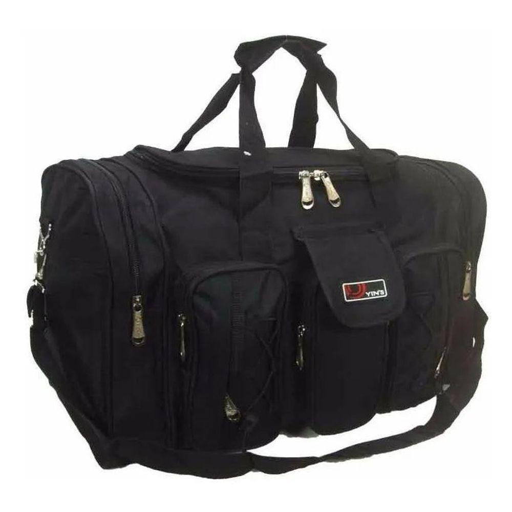 Bolsa Mala Viagem Sacola Média Reforçada Esportiva Preto