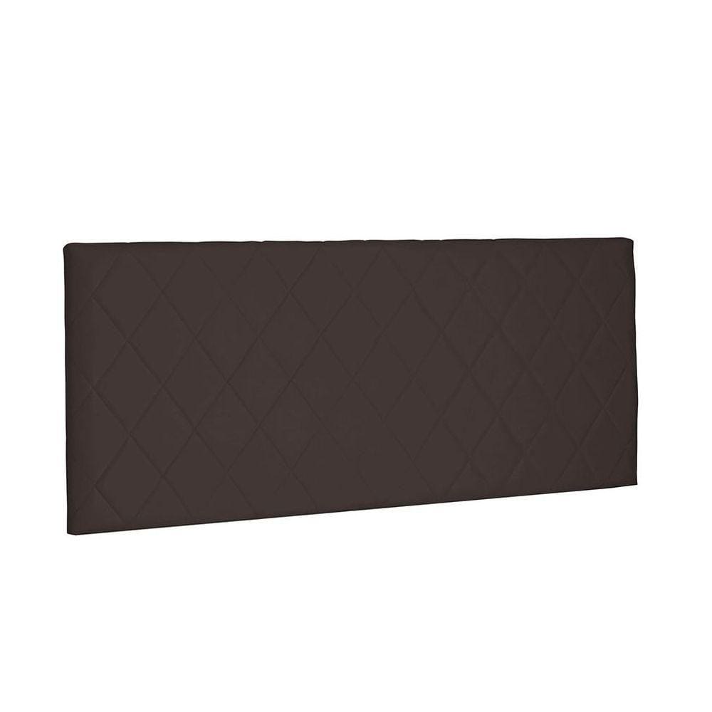Cabeceira Painel Dubai Casal 140cm Suede Café