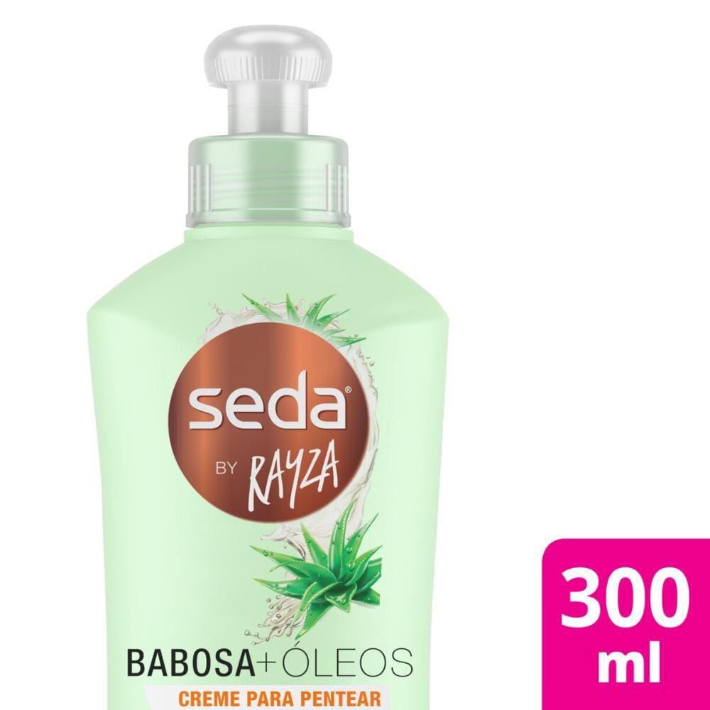 Creme para Pentear Seda By Rayza Babosa + Óleos 300ml