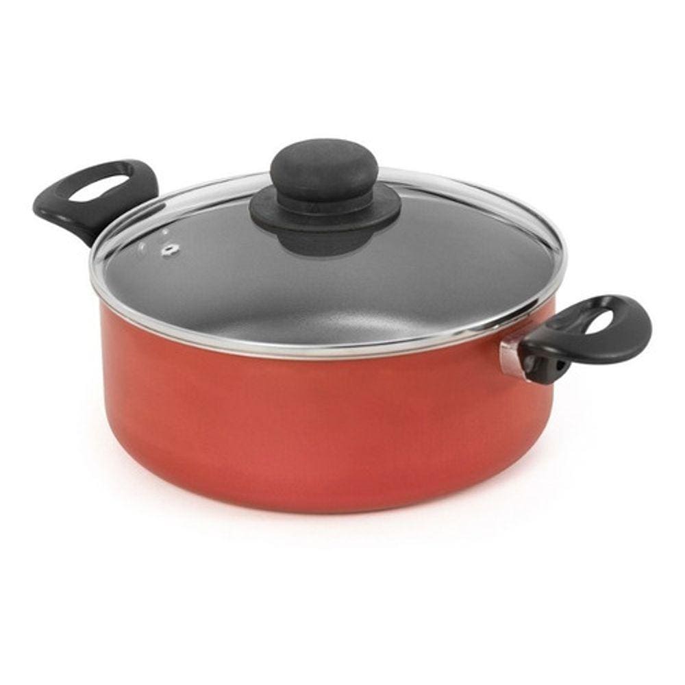 Caçarola Antiaderente Cereja e Preta 26 cm
