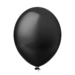Balão Látex Preto - 8 Polegadas - 50 Unidades
