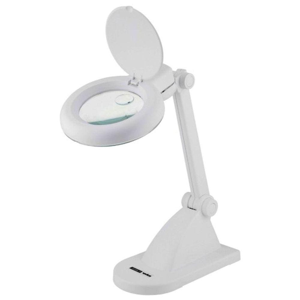 Lupa Luminária de Mesa Led 3D 12D Touch Bivolt Solver HL-200