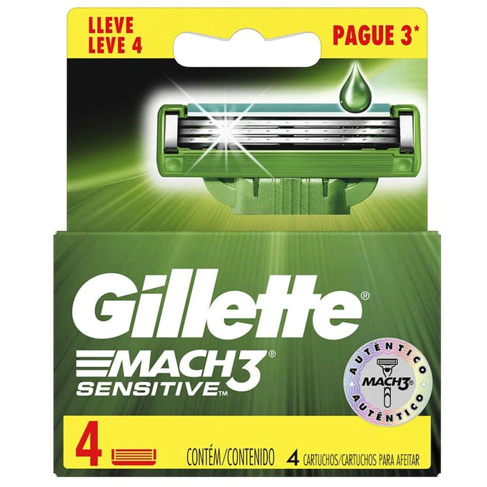 Carga Gillette Mach3 Leve 4 Pague 3