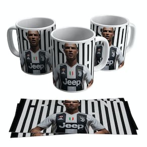 Caneca Cristiano Ronaldo Juventus Uniforme Time 325ml